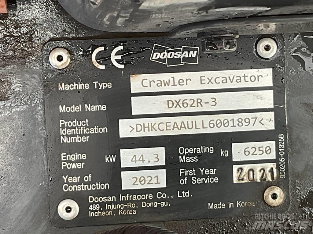 Doosan DX 62 R-3 Мини екскаватори < 7 т