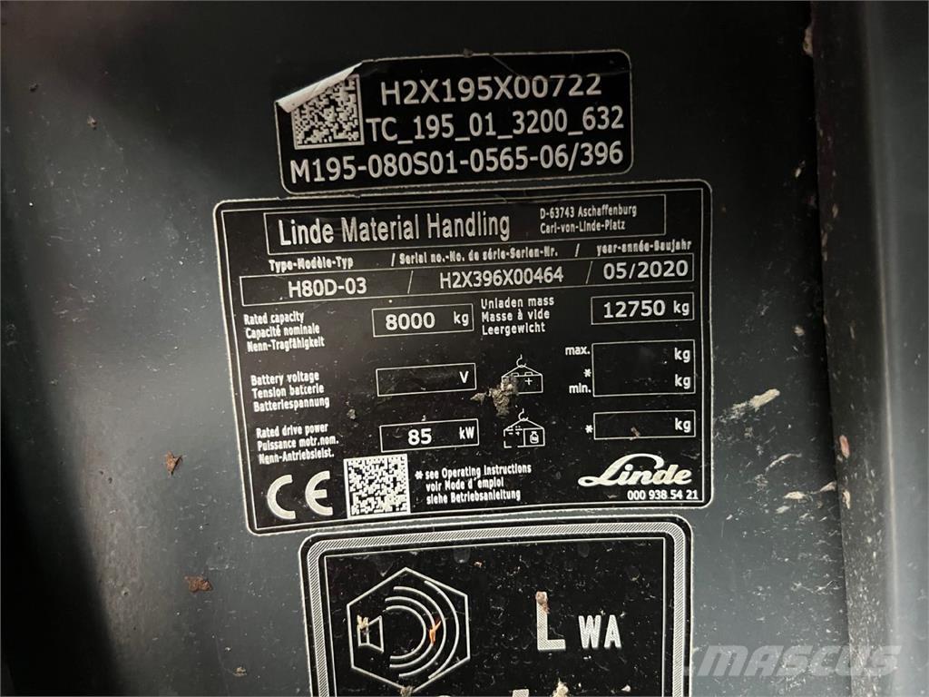 Linde H80D-03 Дизелови камиони
