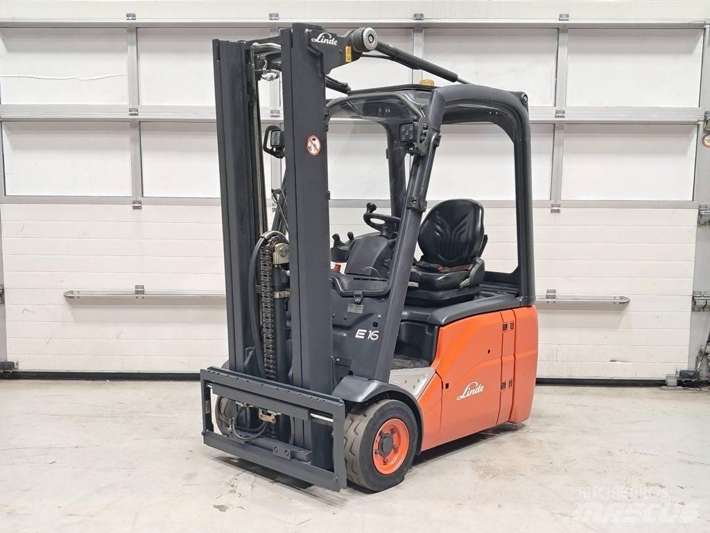 Linde E16C-01 Електрически вилични кари-повдигачи