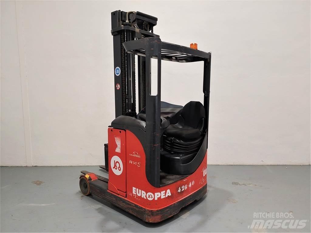 Linde R14S Ретрак/ Високоповдигач с изместване на вилката напред