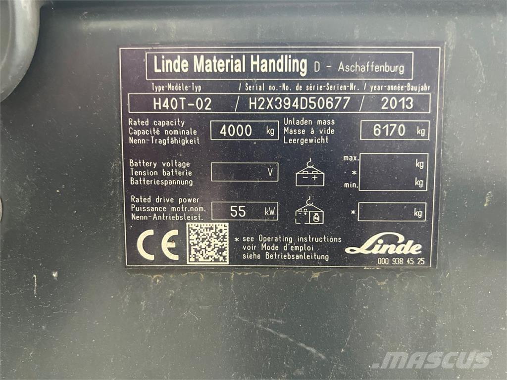 Linde H40T-02 Камиони с АГУ