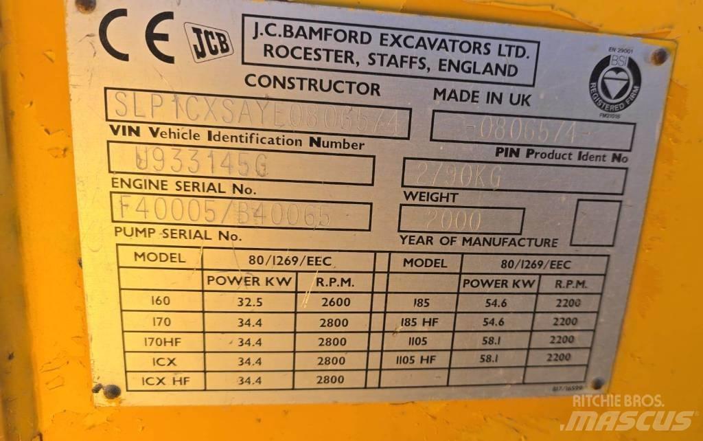 JCB 1 CX Товарач със заден ексватор