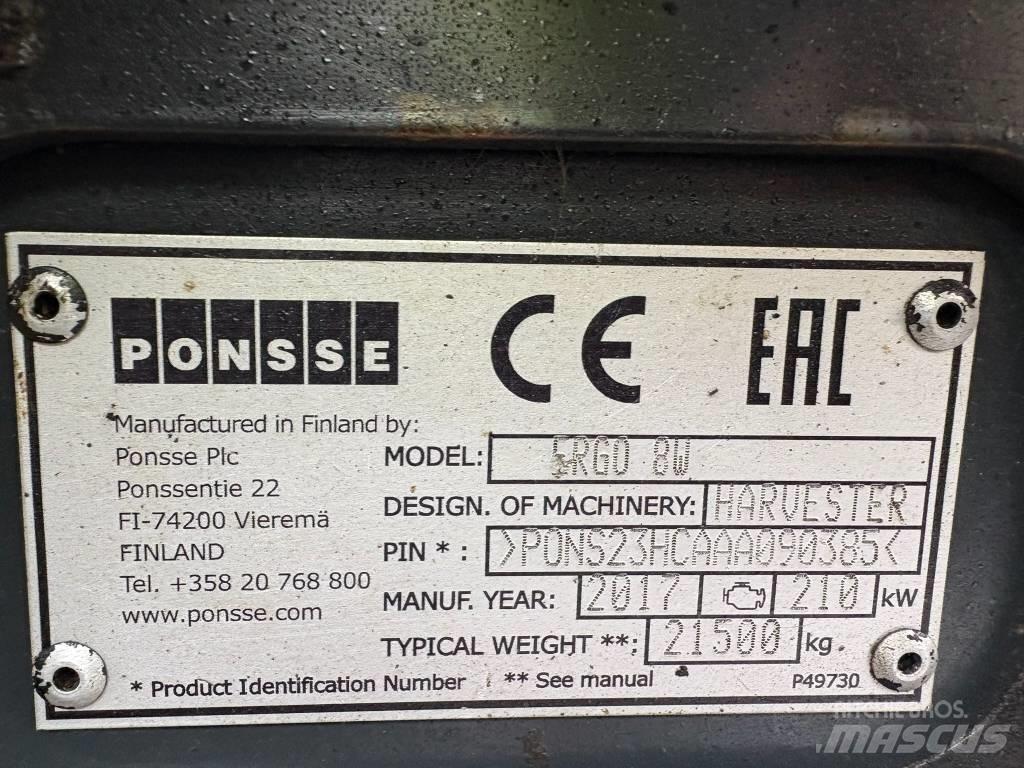 Ponsse Ergo 8W Харвестери