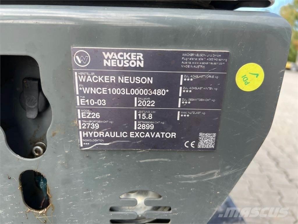 Wacker Neuson EZ26 Верижен екскаватор