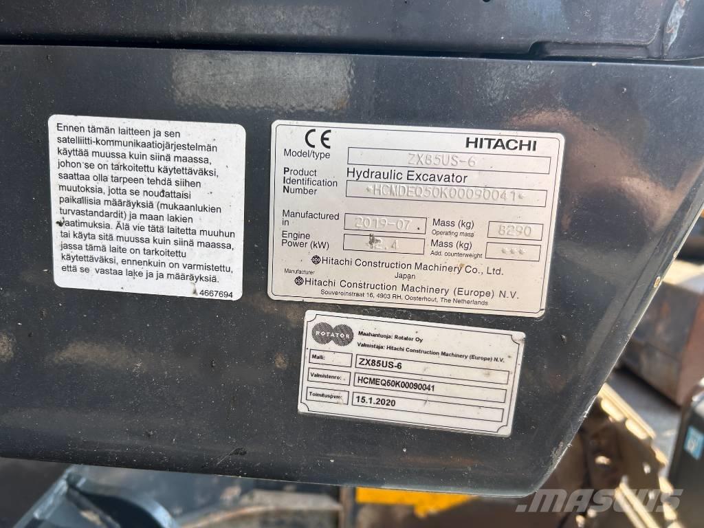Hitachi ZX85US-6 BL Средни екскаватори 7т - 12т