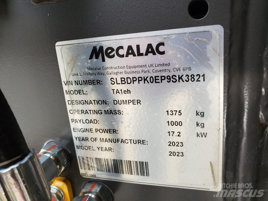 Mecalac TA1EH Странични самосвали