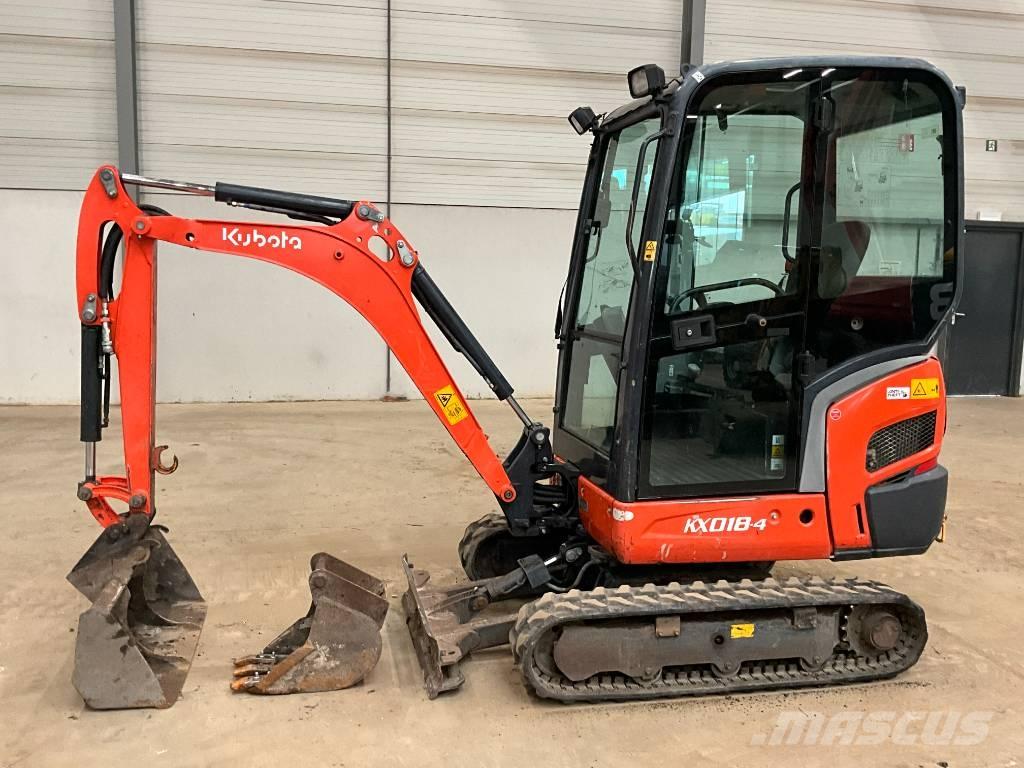 Kubota KX 018-4 Мини екскаватори < 7 т
