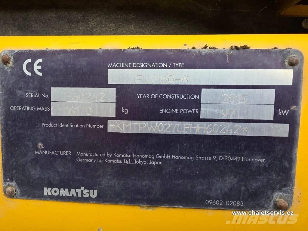 Komatsu PW 160 Колесни екскаватори