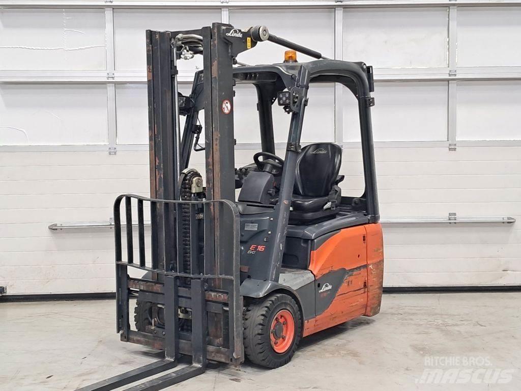 Linde E16C-02 Електрически вилични кари-повдигачи