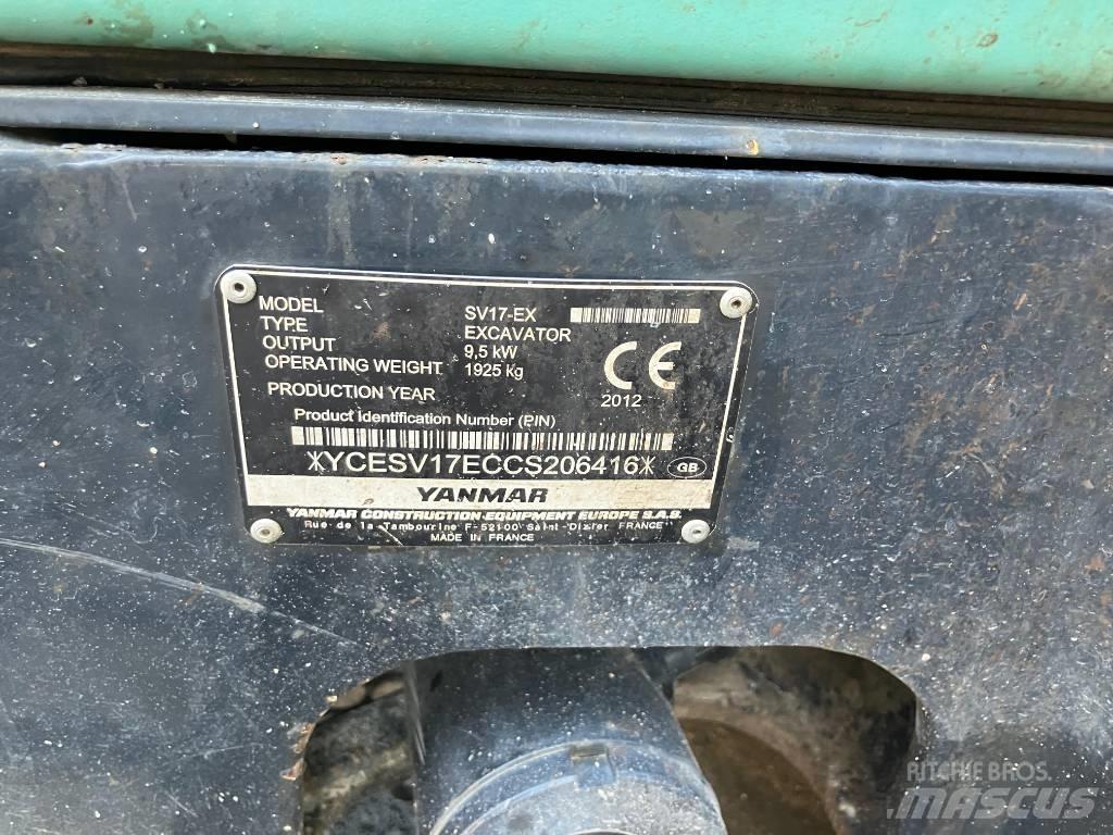 Yanmar SV 17 EX Мини екскаватори < 7 т