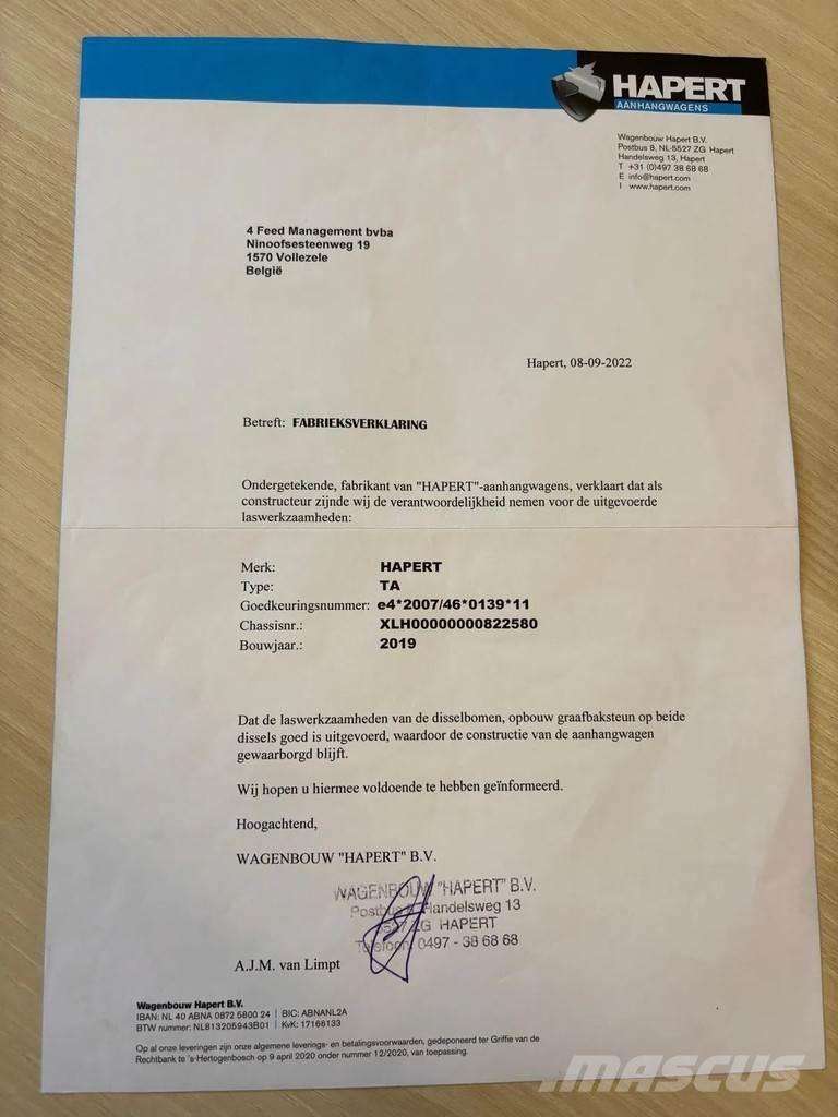 Hapert LF2 Ремаркета за превоз на автомобили
