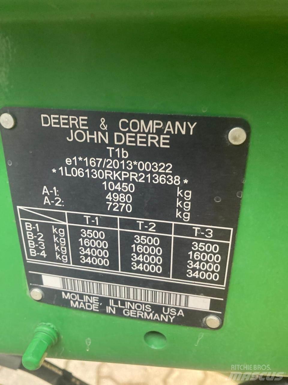 John Deere 6R 130 Трактори