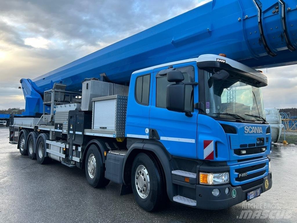 Scania P 450 Моторизирани платформи с талига