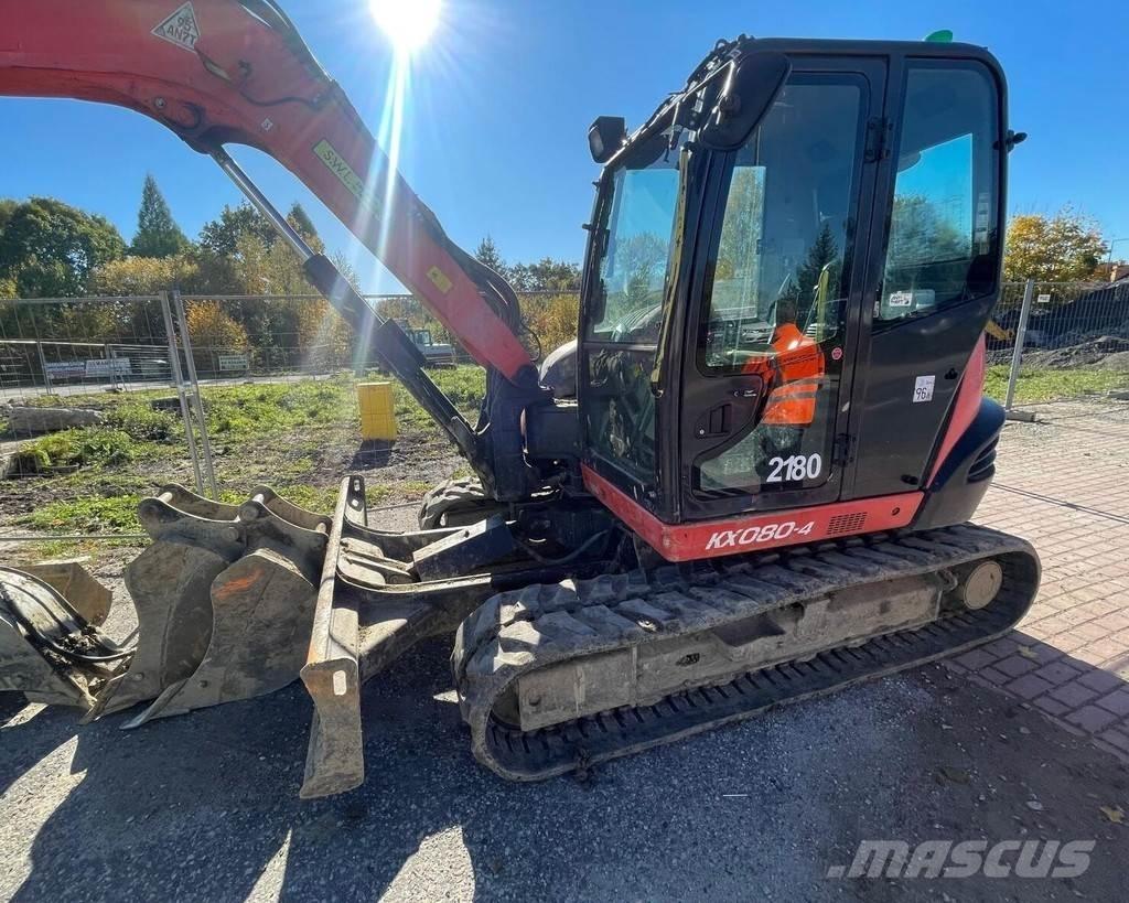 Kubota KX-080-4 Мини екскаватори < 7 т