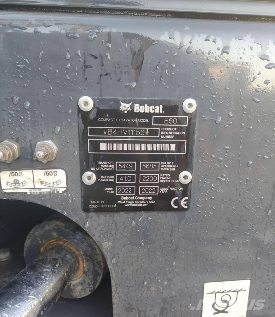 Bobcat E60 Мини екскаватори < 7 т