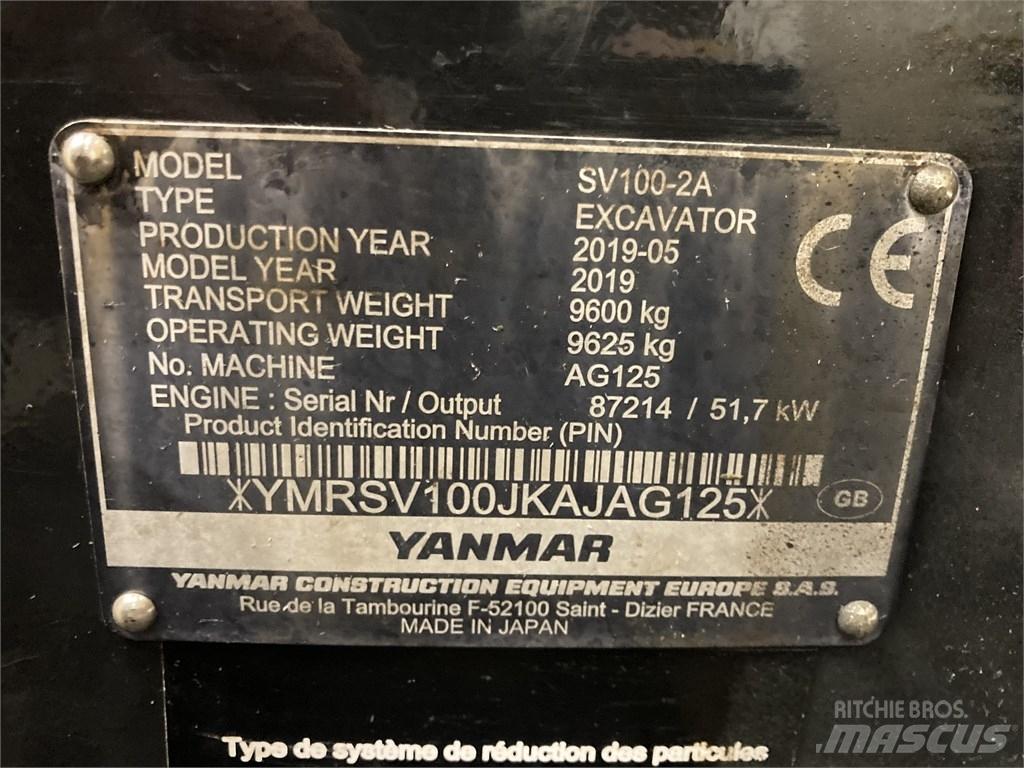 Yanmar SV 100-2A Средни екскаватори 7т - 12т