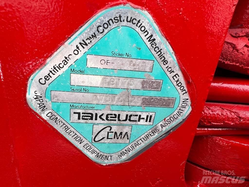 Takeuchi TB175 Средни екскаватори 7т - 12т