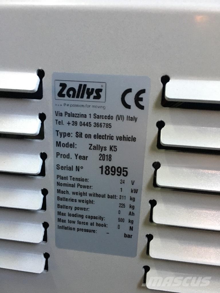  Zallys K5 Машини за комисиониране нископовдигачи