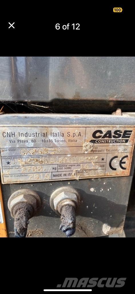 CASE CX 26 B ZTS Мини екскаватори < 7 т