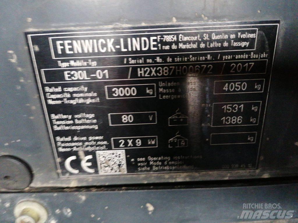 Linde E30L-01 Електрически вилични кари-повдигачи