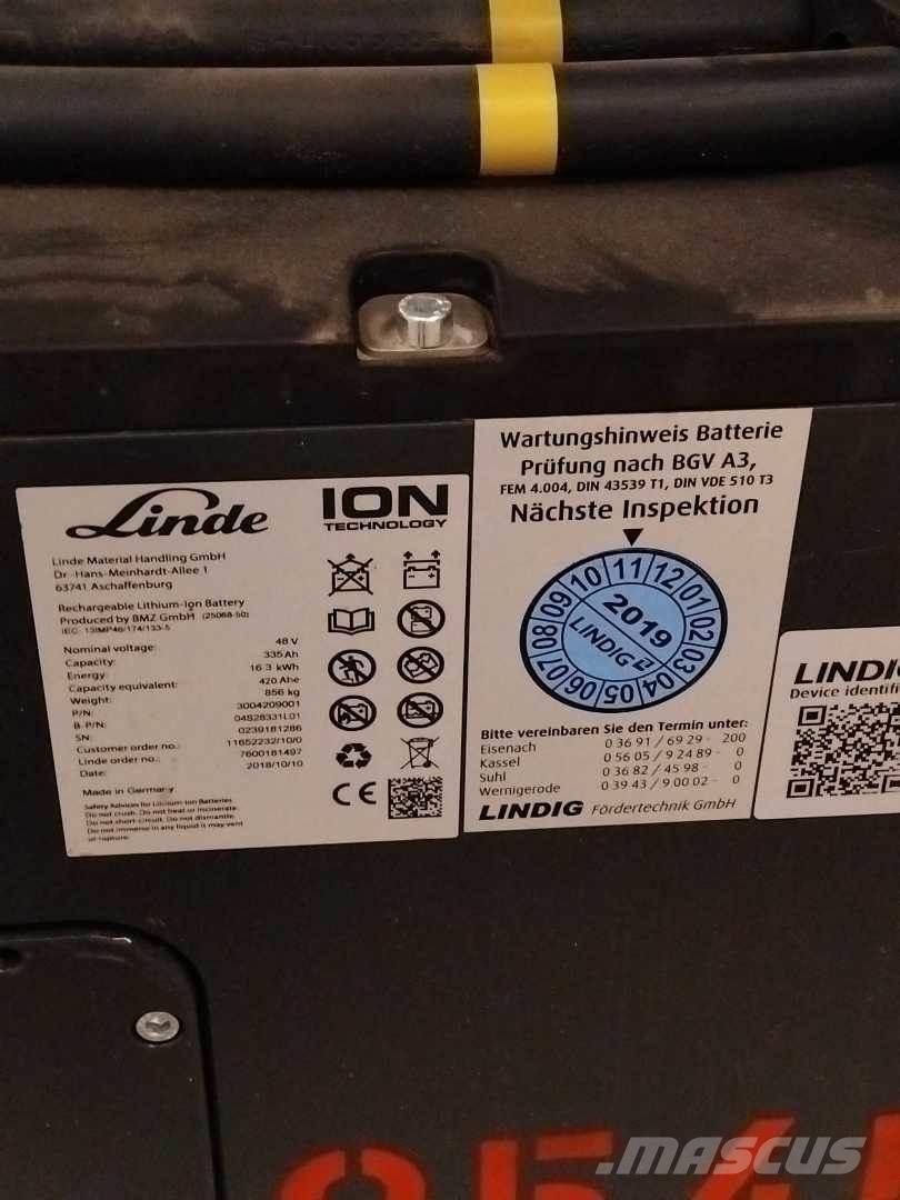 Linde E16 ION Електрически вилични кари-повдигачи