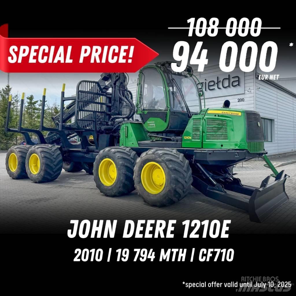 John Deere 1210E Форуардери