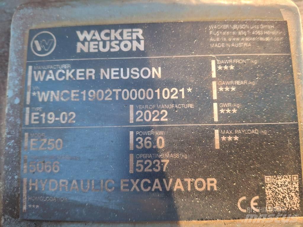 Wacker Neuson EZ50 Верижен екскаватор