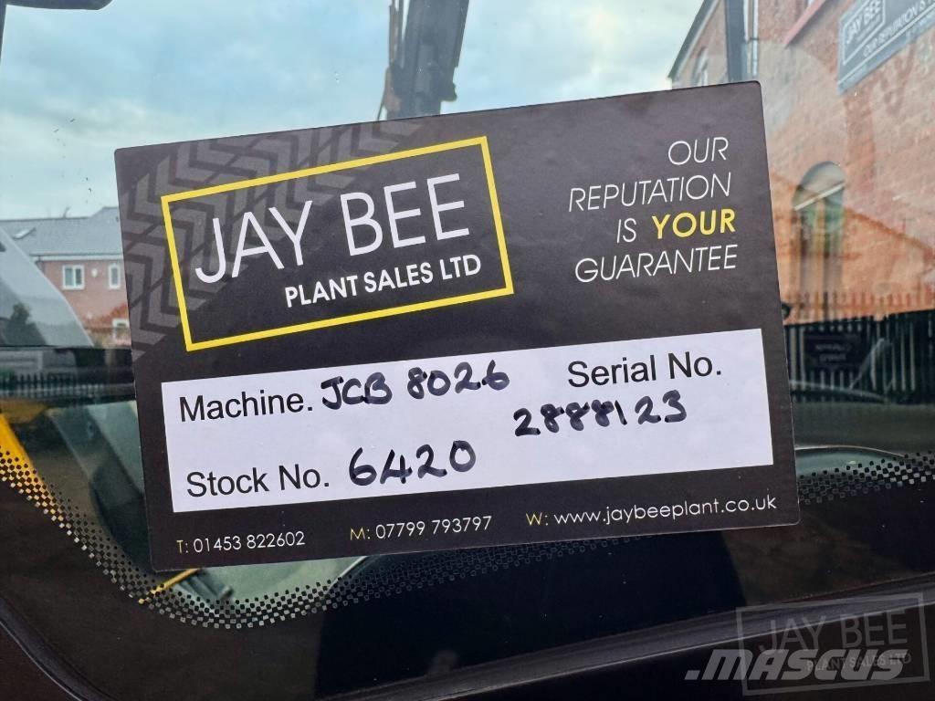 JCB 8026 CTS Мини екскаватори < 7 т