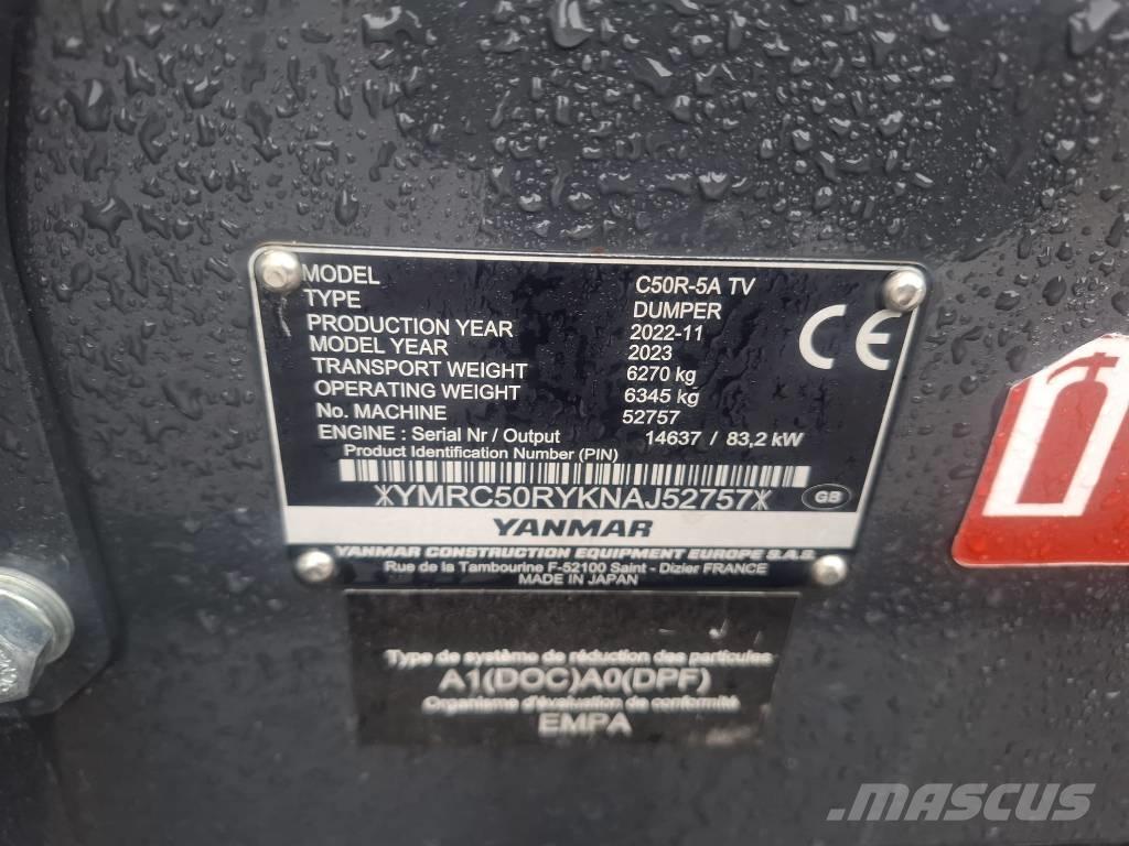 Yanmar C 50 R-5A Верижни дъмпери