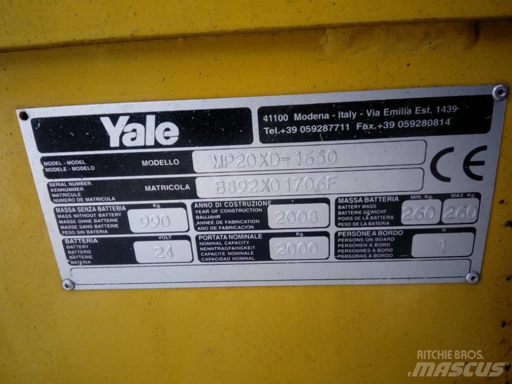 Yale MP 20 XD Транспалетни колички с платформи