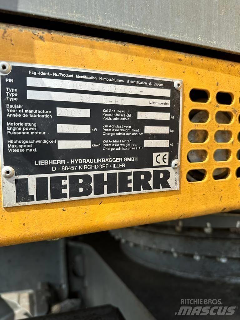 Liebherr A 924C-HD Колесни екскаватори