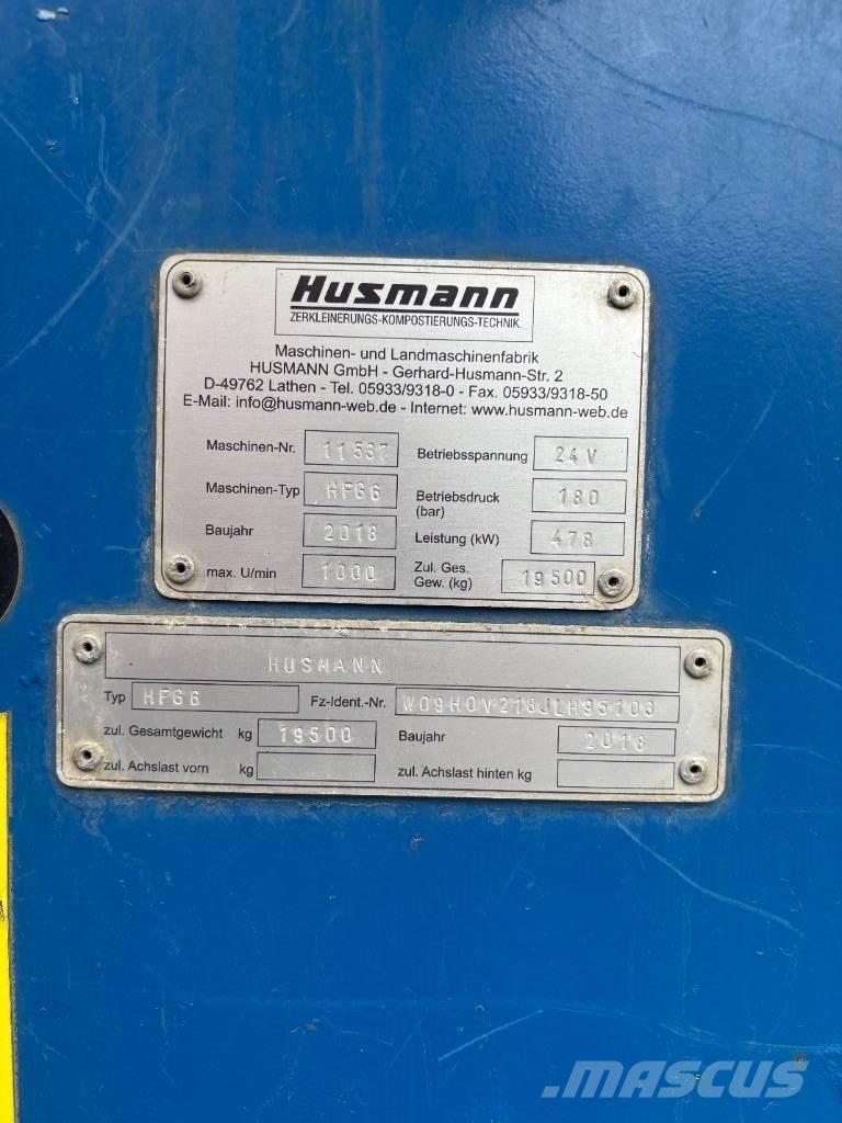 Husmann HFG 6 Шредери за отпадъци
