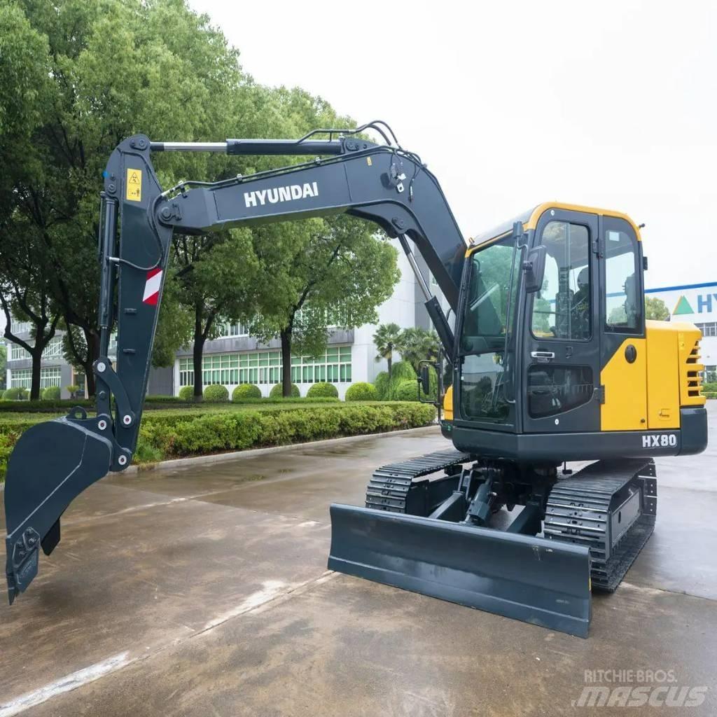 Hyundai HX80 Средни екскаватори 7т - 12т