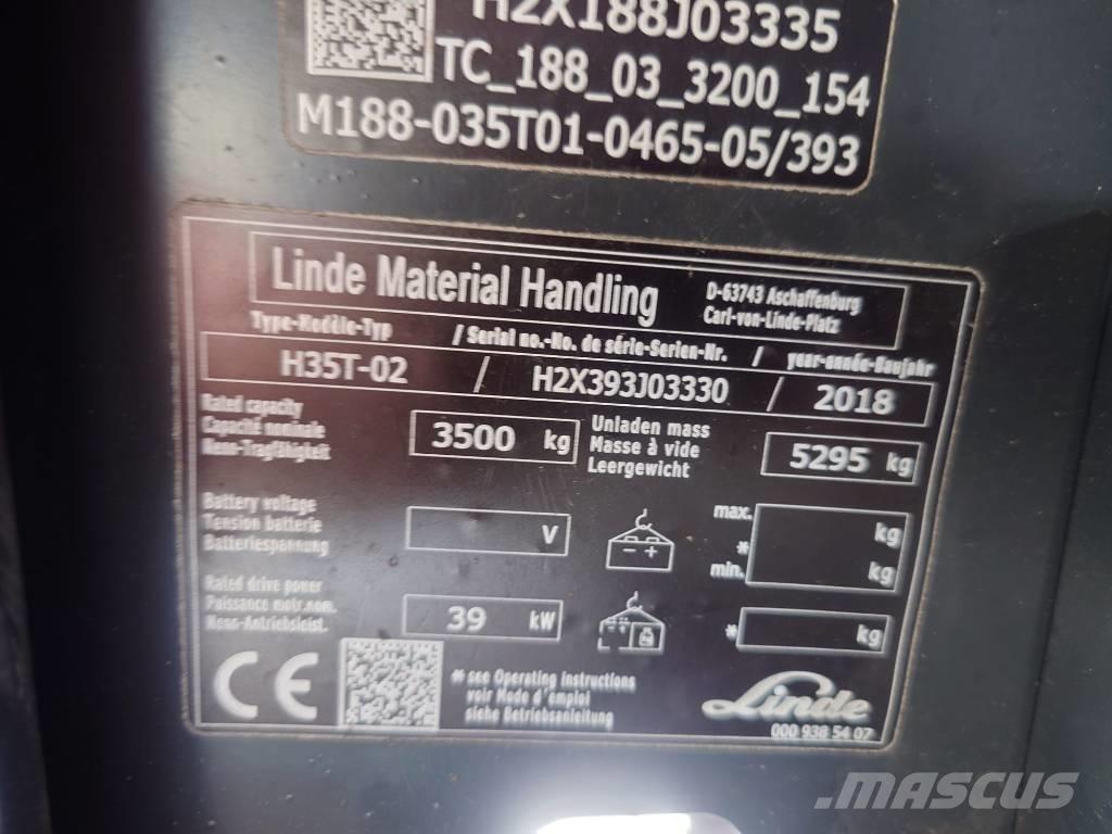 Linde H35T/393-02 Камиони с АГУ