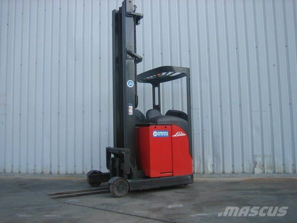 Linde R14 03 Ретрак/ Високоповдигач с изместване на вилката напред