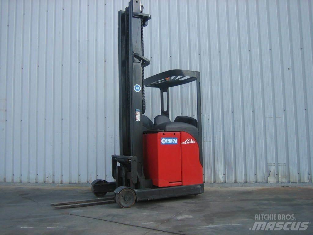 Linde R14 03 Ретрак/ Високоповдигач с изместване на вилката напред