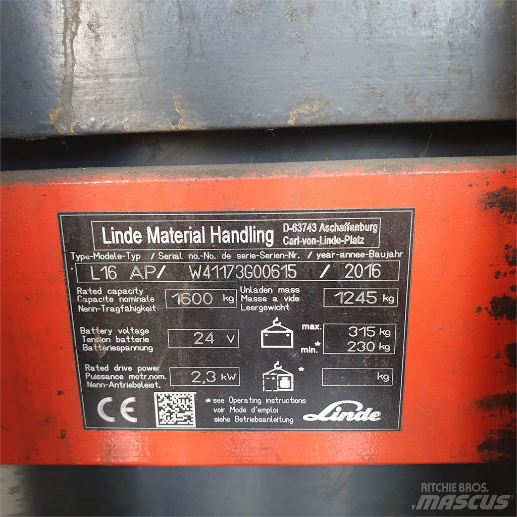 Linde L16AP Колички високоповдигачи с теглич