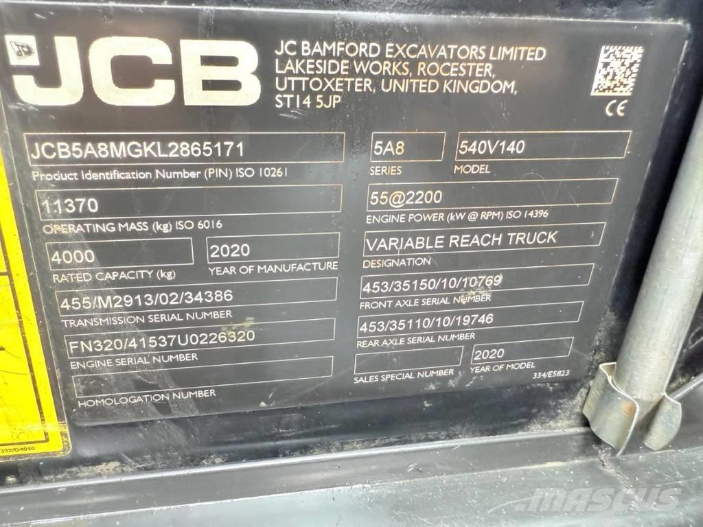 JCB 540-140 Телескопични товарачи