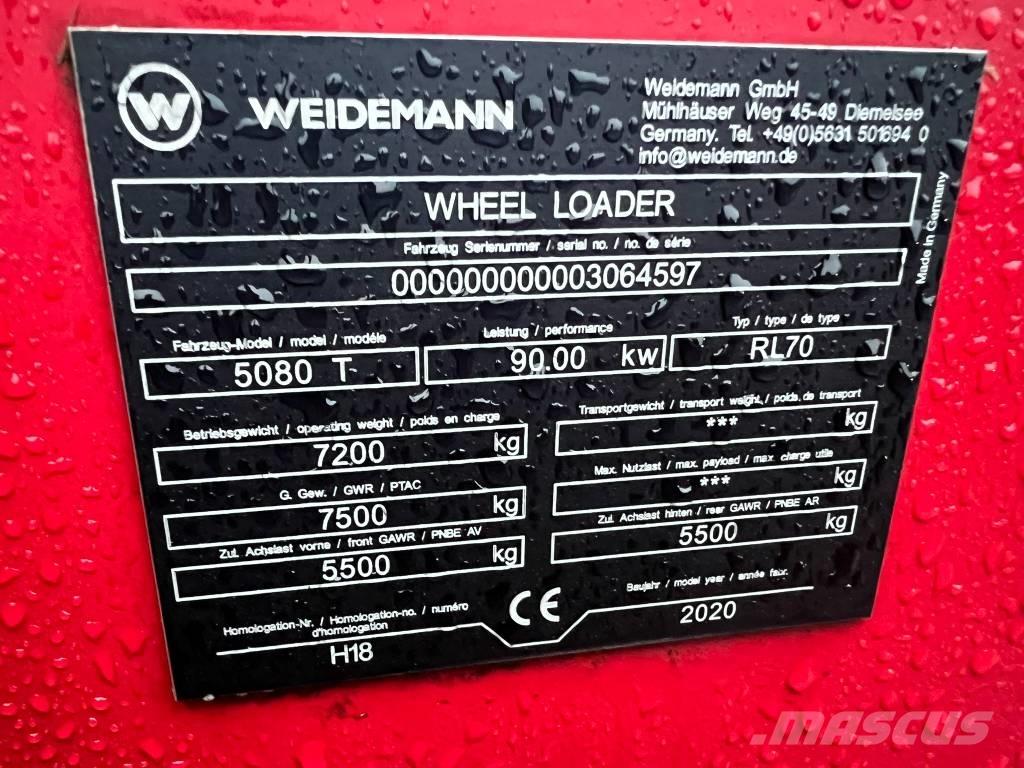 Weidemann 5080T Телескопични челни товарачи
