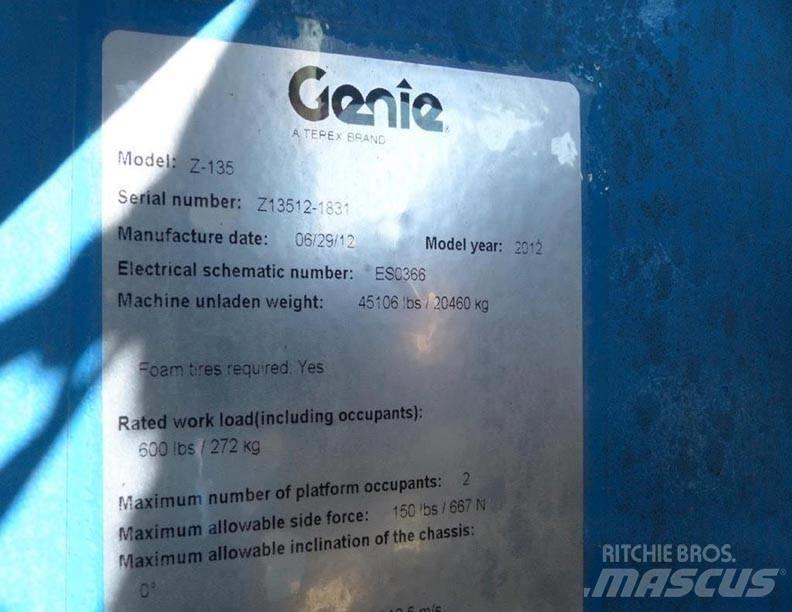 Genie Z135 Съчленени стрелови подемници