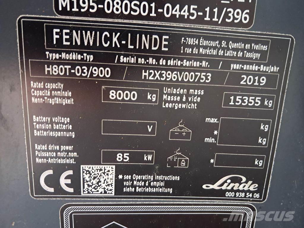 Linde H80T/03-900 Камиони с АГУ