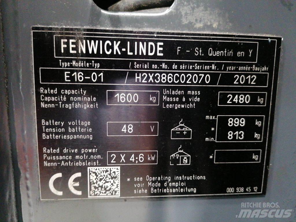Linde E16-01 Електрически вилични кари-повдигачи