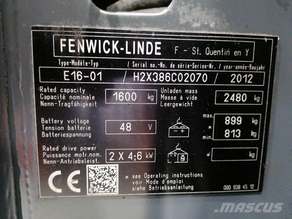 Linde E16-01 Електрически вилични кари-повдигачи