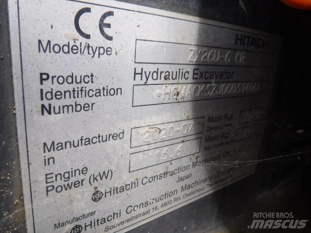 Hitachi ZX 26 U-6 Мини екскаватори < 7 т