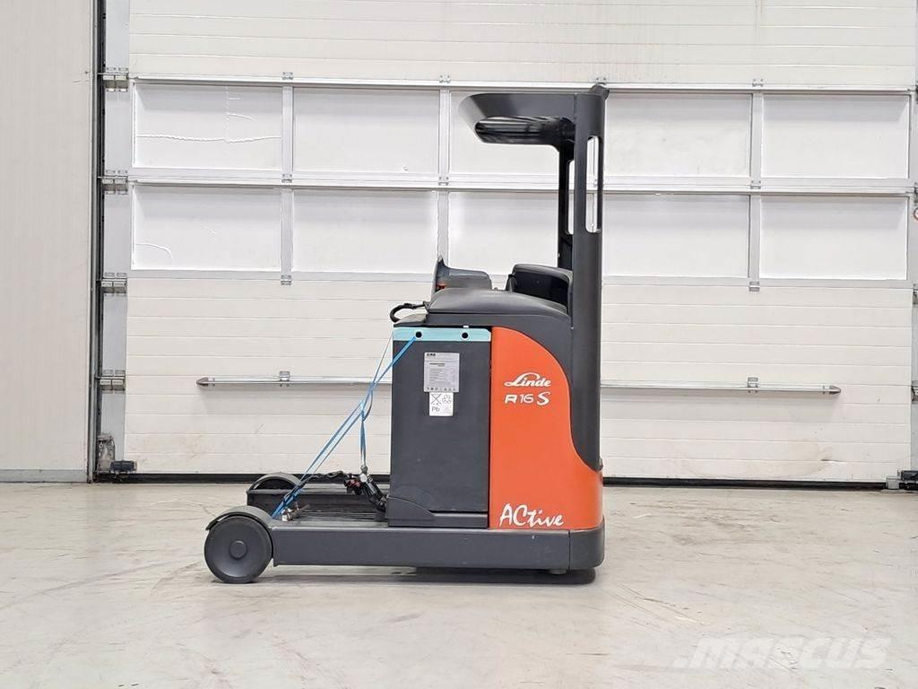 Linde R16S Ретрак/ Високоповдигач с изместване на вилката напред