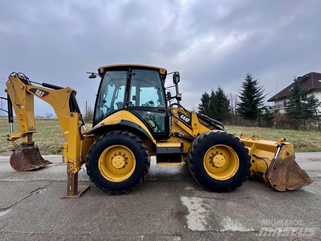 CAT 444F, JOYSTICK Товарач със заден ексватор