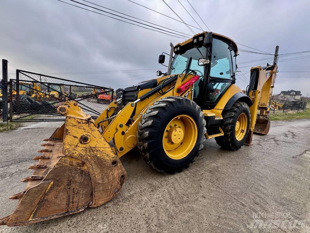 CAT 444F, JOYSTICK Товарач със заден ексватор