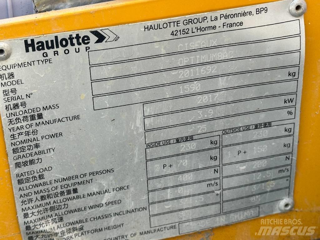 Haulotte OPTIMUM 8 Ножични работни платформи