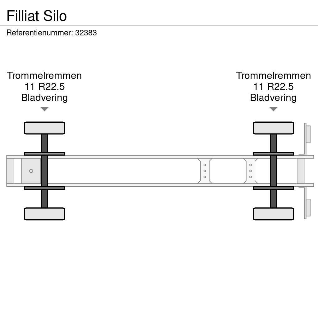  FILLIAT Silo Полуремаркета цистерни
