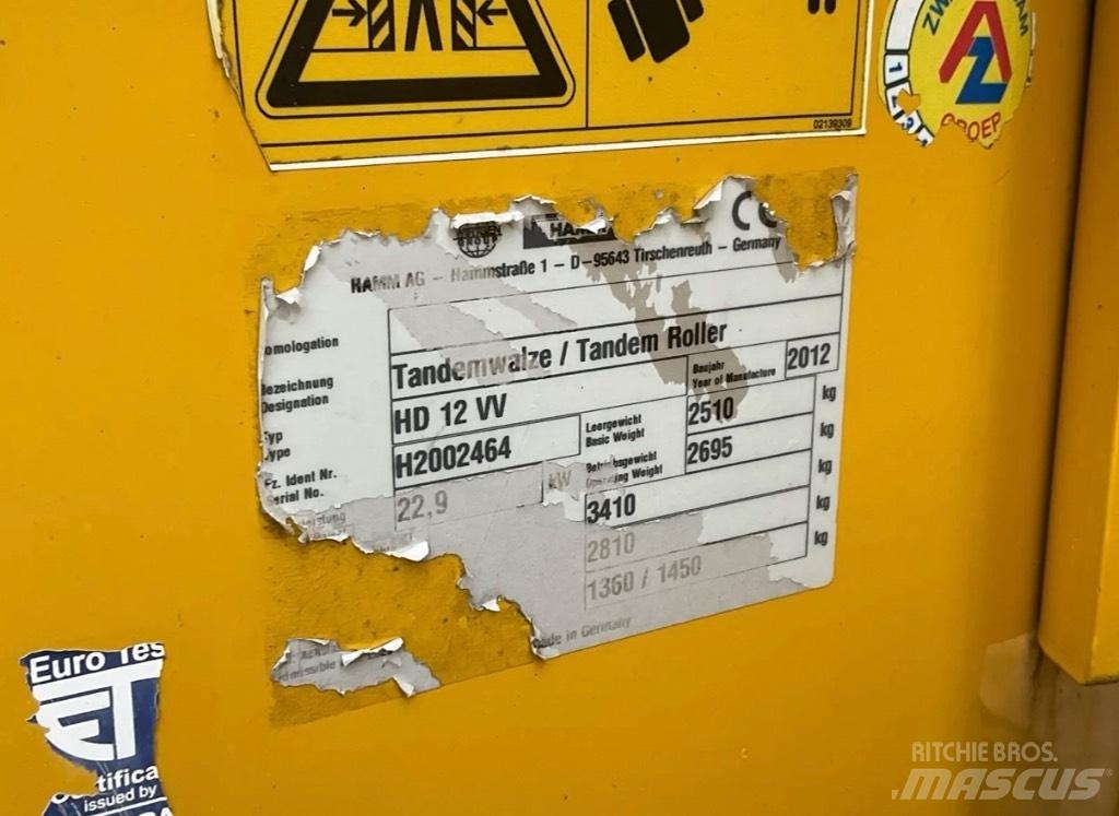 Hamm HD 12 VV Двойни барабанни ролки
